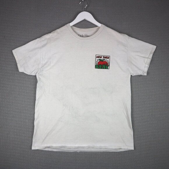 Keith Haring New York City Graphic Tee Mens Large - Picture 2 of 8